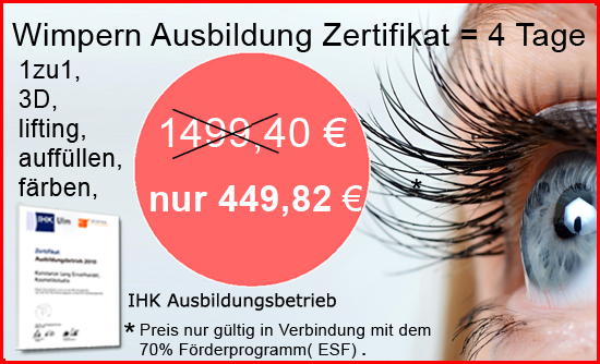 Wimpern Ausbildung